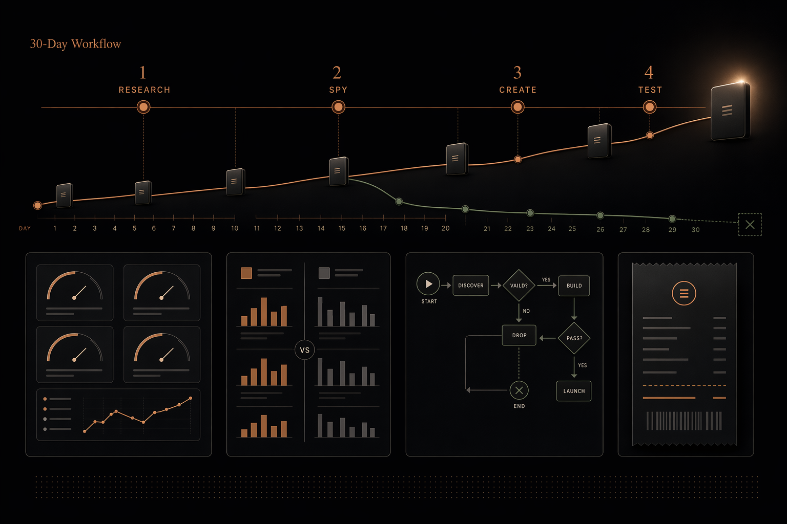 Infographic: From Zero to First Winning Product: A 30-Day Dropshipping Tool Workflow